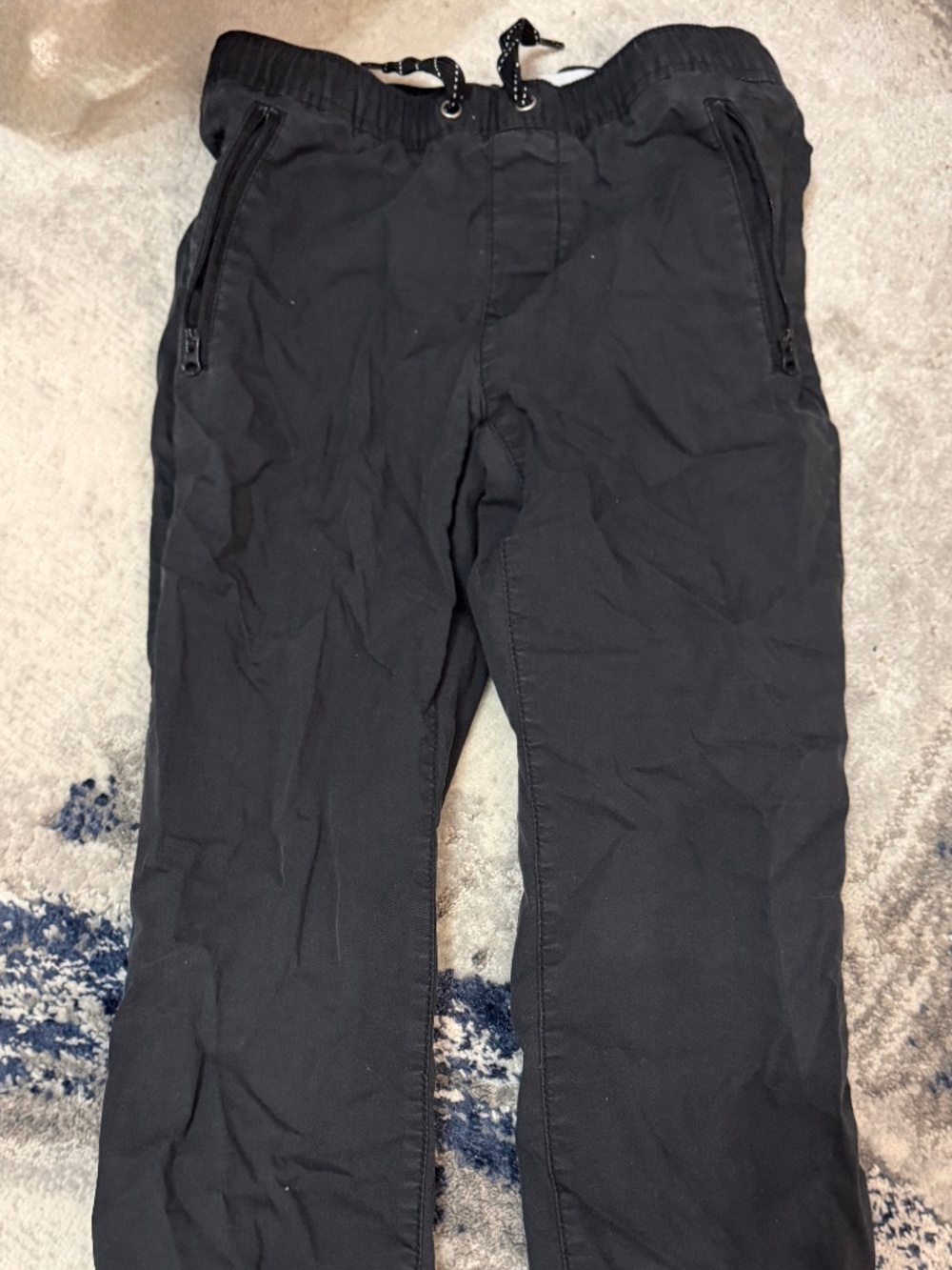Old Navy Boys Size 8 Black Tech Jogger Built-In Flex Pants